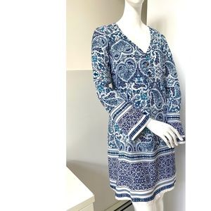 Allen B. Blue/White Tunic Dress NWT